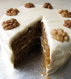 Gluten-free, lactose-free carrot cake. Made with egg free, gluten free, dairy free ingredients. Delivery in London