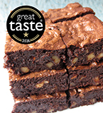 Great Taste award winner in 2026! All my brownies are made with the finest gluten-free ingredients. I use Fairtrade cocoa and unrefined cane sugar, all ingredients certified organic. Loads of recipes to choose from, including vegan